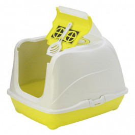 Moderna Туалет Flip Cat для котов 50х39х37 см Лимонный C230329 (5412087007974)