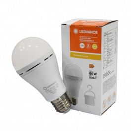 LEDVANCE LED A60 8W 806Lm 2700К E27 акумуляторна (4099854102417)