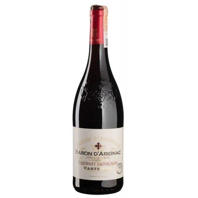 Baron d'Arignac Вино  Cabernet Sauvignon IGP d'Oc червоне напівсухе 0.75л (BWQ4975) - зображення 1