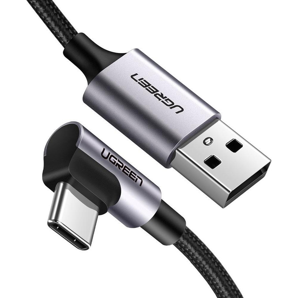 UGREEN US284 USB 2.0 AM to Type-C 1m Black (50941) - зображення 1