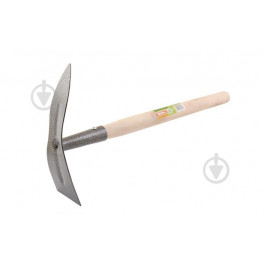 MasterTool Тяпка садовая комбинированная с удлиненной деревянной ручкой 380x180 мм (14-6197)