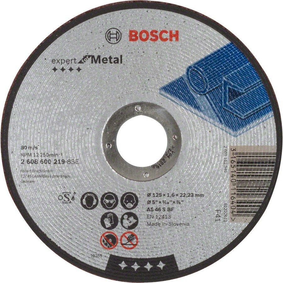 Bosch Круг отрезной по металлу  125x1.6 Expert for Metal - зображення 1
