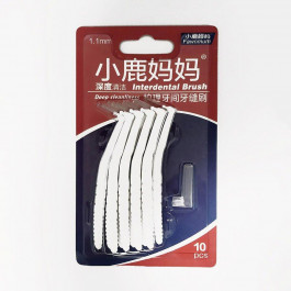 Fawnmum Щітки для міжзубних проміжків  Interdental Brush LO-shape 1.1 мм 10 шт