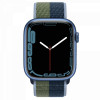 Apple Watch Series 7 GPS 45mm Blue Aluminum Case With Abyss Blue/Moss Green Sport Loop (MKNR3) - зображення 2