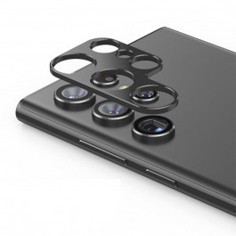 Epik Захисна рамка зі склом на задню камеру Tempered Glass для Samsung Galaxy S22 Ultra black