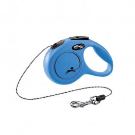 Flexi повідець-рулетка для дрібних порід собак Classic трос XS (3 м; до 8 кг) Синій (CL00C3.251.B