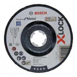 Bosch Диск обдирочный по металлу 125 x 6 x 22,23 мм X-LOCK Expert for Metal BOSCH (2608619259)