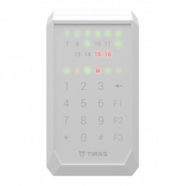 TIRAS Кодова клавіатура Tірас K-PAD16+ white для управління охранною системою на базі Orion NOVA II