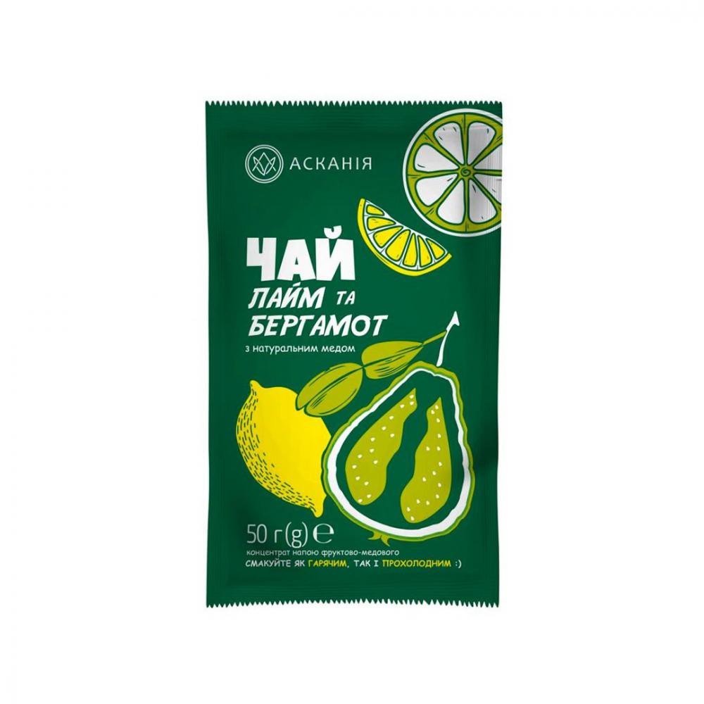 Аскания-Пак Літній чай фруктово-медовий «Лайм та Бергамот» 12 шт (4820071648378) - зображення 1