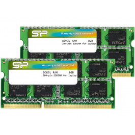 Silicon Power 16 GB (2х8GB) SO-DIMM DDR3L 1600 MHz (SU016GLSTU160N22AH)