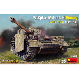 MiniArt Танк Pz.Kpfw.IV Ausf. H Vomag. (Раннего производства с интерьером) (MA35298)