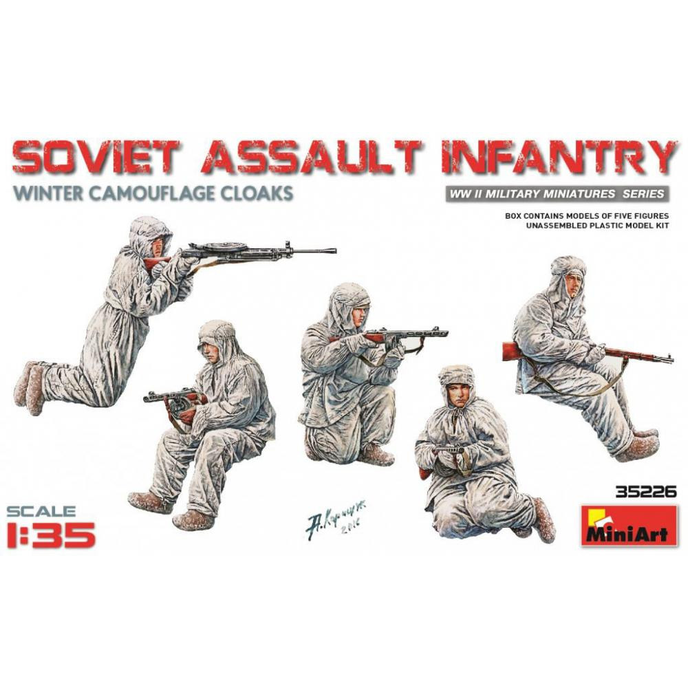 MiniArt Советская штурмовая пехота в зимних маскировочных халатах (MA35226) - зображення 1
