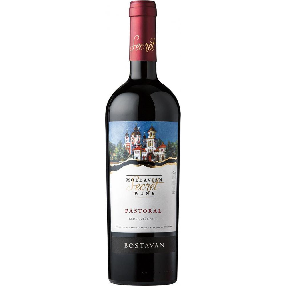 Bostavan Вино  «Кагор Пастораль» червоне десертне, 0,75 л (4840472020245) - зображення 1