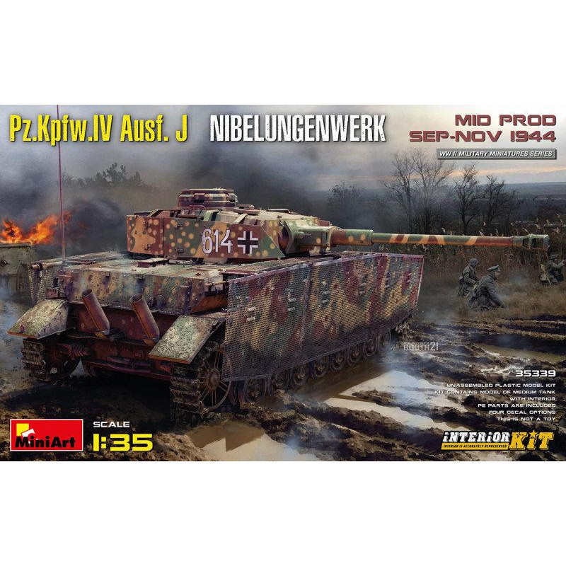 MiniArt Немецкий танк Pz.Kpfw.IV Ausf. J Nibelungenwerk (MA35339) - зображення 1