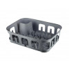 EMHOUSE Сушка для посуды  EP-200 пластиковая 38.5х28.5х10.5 см серая (8681982061450) - зображення 1