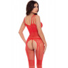 Rene Rofe Комбінезон ALL HEART CROTCHLESS BODYSTOCK RED, OS (757094RED) - зображення 2