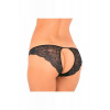 Rene Rofe Трусики с доступом PURE NV CROTCHLESS PANTY BLACK, S/M (751144BLKSM) - зображення 4