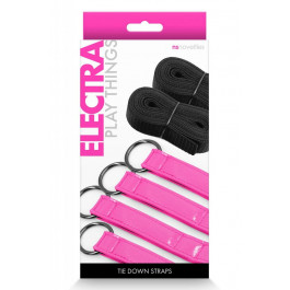 NS Novelties ELECTRA BED RESTRAINT STRAPS PINK (T280970)