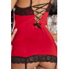 Rene Rofe ПЕНЬЮАР 2PC HOLLYWOOD CHEMISE & G-STRING SET RED, S/M (75512037SM) - зображення 3