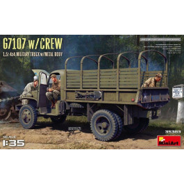 MiniArt Армейский грузовой автомобиль G7107 4Х4 с экипажем 1:35 (MA35383)