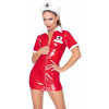Black Level Костюм медсестры красный  Vinyl Nurse red XL (28510833052) - зображення 2