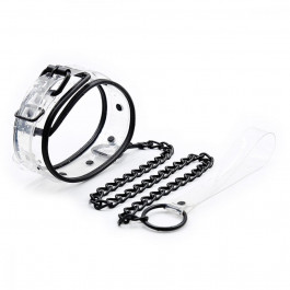 DS Fetish Collar with leash transparent (262400137)