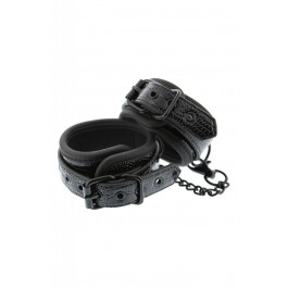 Dream toys Оковы BLAZE LUXURY ANKLE CUFF CROCO BLACK (DT21867)