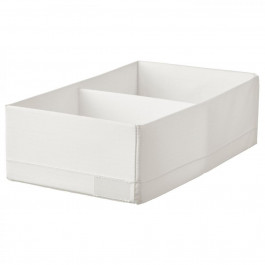 IKEA СТУК, 604.744.25 - Ящик с отделениями, белый, 20x34x10 см (604.744.25)