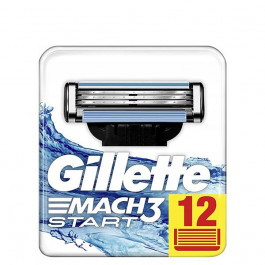 Gillette Змінні касети (леза)  Mach3 Start 12 шт