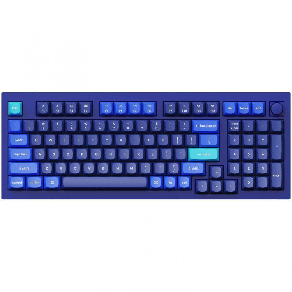 Keychron Q5 100 Key QMK Gateron G PRO Black Hot-Swap RGB Knob Blue (Q5O3Z_KEYCHRON) - зображення 1