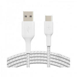 Belkin USB-A to USB-С Braided 1m White (CAB002BT1MWH)