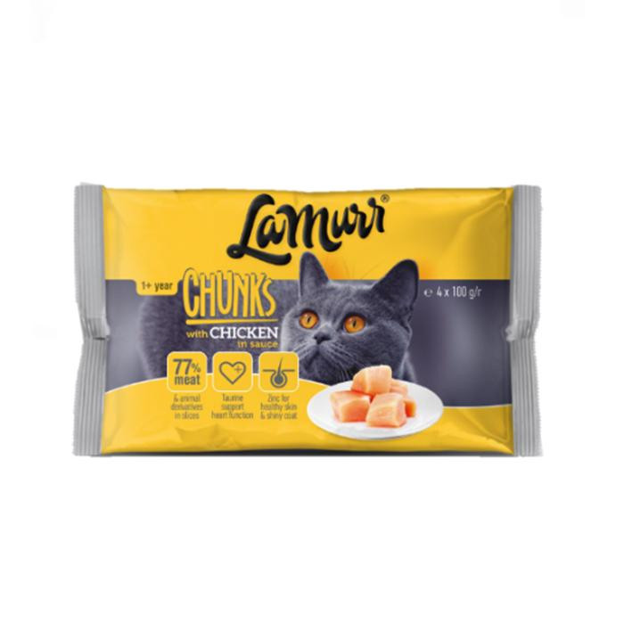 Quattro La Murr Cat Adult Extra Poultry Chicken 100 г 4 шт (4770107252744) - зображення 1