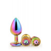 Dream toys Набор радужных анальных пробок GLEAMING LOVE MULTICOLOUR PLUG SET (DT21784) - зображення 1