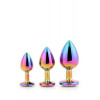 Dream toys Набор радужных анальных пробок GLEAMING LOVE MULTICOLOUR PLUG SET (DT21784) - зображення 5