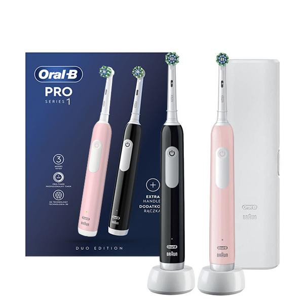 Oral-B D305 Pro Series 1 Duo Edition Black + Pink - зображення 1