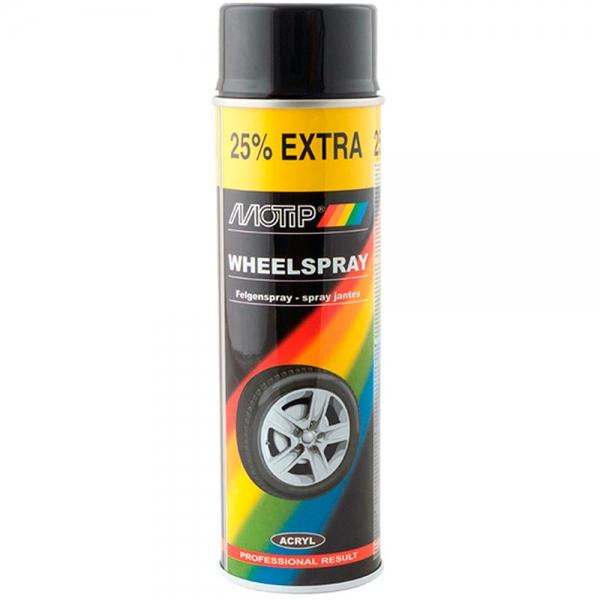 MOTIP Фарба Motip Wheelspray чорна 04018 500мл - зображення 1