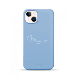 Pump Silicone Minimalistic Case for iPhone 13 Meow Blue (PMSLMN13-1/249)