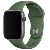 Epik Силіконовий ремінець для Apple watch 38mm / 40mm Зелений / Army green - зображення 1