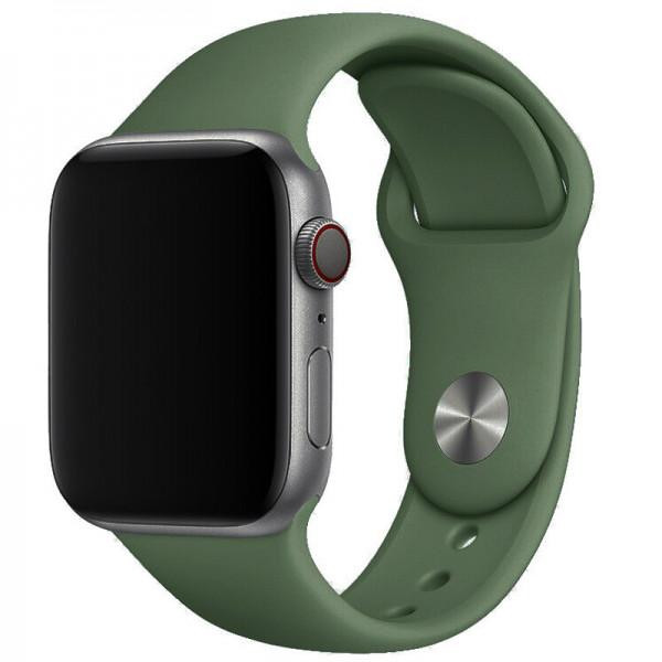 Epik Силіконовий ремінець для Apple watch 38mm / 40mm Зелений / Army green - зображення 1