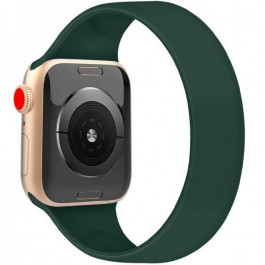 Epik Ремінець Solo Loop для Apple watch 42mm/44mm 177mm Зелений / Pine green