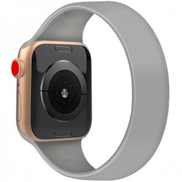 Epik Ремінець Solo Loop для Apple watch 38mm/40mm 150mm Сірий / Blue Mist