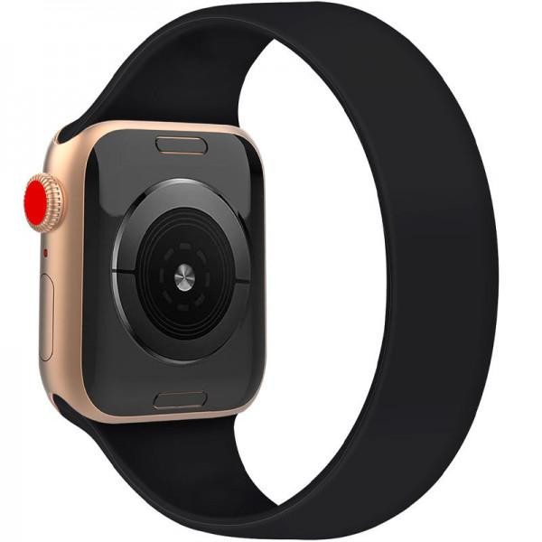 Epik Ремінець Solo Loop для Apple watch 38mm/40mm 163mm Чорний / Black - зображення 1