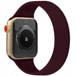 Epik Ремінець Solo Loop для Apple watch 38mm/40mm 156mm Бордовий / Maroon