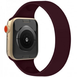   Epik Ремінець Solo Loop для Apple watch 38mm/40mm 177mm Бордовий / Maroon