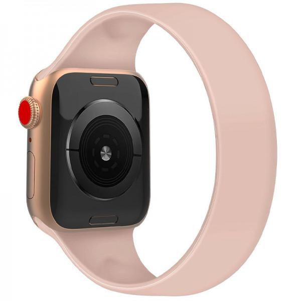 Epik Ремінець Solo Loop для Apple watch 42mm/44mm 170mm Рожевий / Pink Sand - зображення 1