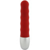 SevenCreations Мини-вибратор Discretion Ribbed Vibrator Красный - зображення 1