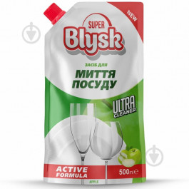 SUPER Blysk Засіб для ручного миття посуду  яблуко дой пак 0,5л (SB51318)