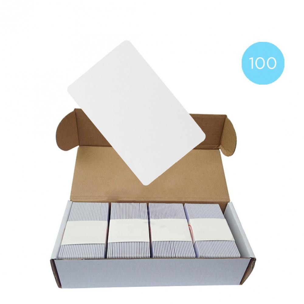 Tecsar Набір 100 шт. Безконтактна картка  Trek Mifare Classic 1K 0,8 мм біла - зображення 1