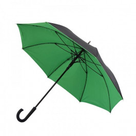 Bergamo Зонт-трость  BLOOM полуавтомат чёрный/зелёный (71250-9)