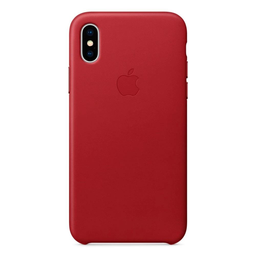 Apple iPhone XS Max Leather Case - PRODUCT RED (MRWQ2) - зображення 1